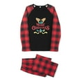 thumbnail image 3 of Meihuid Matching Family Pajamas Sets Long Sleeve Christmas Reindeer Plaid Pjs Striped Women Holiday Sleepwear Homewear, 3 of 4