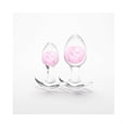thumbnail image 1 of NS Novelties Cosmic Glams Silicone Glass Anal Plug Kit, 2 Piece Set, Pink, 1 of 5
