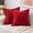 Red, variant on 18×18 Inch Decorative Throw Pillow Cover Set, Soft Corduroy Fabric, Vertical Ribbed Texture Design, Hidden Zipper Closure, For Sofa or Living Room, 2 Pack