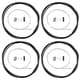thumbnail image 2 of Universal Inner Wire Brake Cable 4 Sets Brake Cable Kit Outer Derailleur Core Protector For Mountain Biking Road Biking Black Corrosion-resistant, 2 of 5