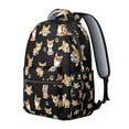 thumbnail image 2 of Cute Cartoon Corgi Backpack for School,Cute School Bag,Schoolbag with Adjustable Shoulder Straps & Padded Back,15.3"x11"x7.1"., 2 of 6