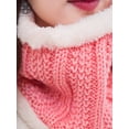 thumbnail image 5 of Luxtrada Womens Winter Hat Warm B Letters Knitted Hat Thick Beanie Cap & Scarf for Winter Knit Ski Beanies Outdoor Sport Hats (Pink), 5 of 6