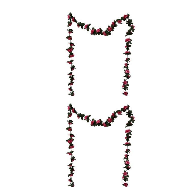 kurtrusly Easy-to-Manage Simulated Flower Vines For Wedding And Holiday Supplies Creating rose 45 roses 2Set
