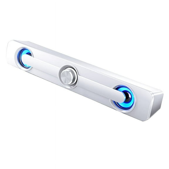 Dual Speaker Bar, Wireless Portable Stereo, 360-Degree Surround Sound, Compatible with Computers, Projectors, Phones B