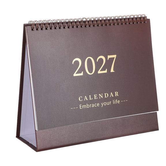 Mobestech Monthly Desk Calendar 2027 Coffee Large Numbers for Workspace Planning