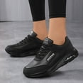 thumbnail image 2 of Ramiter Womens Sneakers Women Shoes Comfortable Thick Sole Sneakers Fashionable Outdoor Sneakers Womens Road Running Shoes Black,8, 2 of 7