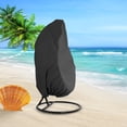 thumbnail image 2 of HEJULIK Patio Egg Chair Cover with Zipper Rattan Seat Furniture Sun Protector Garden Patio Waterproof, 2 of 7