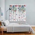 thumbnail image 5 of Curtains 63 Inch Length 2 Panels, 4th of July Grommets Window Treatment Curtain, Memorial Day Patriotic Star Leaf Wooden Thermal Curtains Drapes for Living Room/Bathroom, 5 of 9
