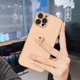 thumbnail image 3 of Newseego Compatible for iPhone 12 Pro Max Case (6.7 Inch),Soft TPU Cute Plating Case with Diamond Ring Kickstand Thin, 3 of 5
