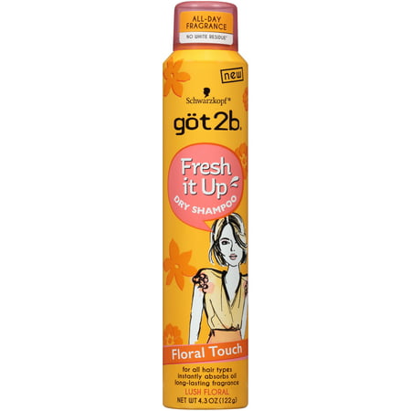 Got2b Fresh it Up Dry Shampoo, Floral Touch, 4.3 (Best Dry Shampoo No White Residue)