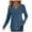 Blue, variant on larppty Women's Pullover Lightweight Sweaters, Long Sleeve V Neck Ribbed Knit Shirts Casual Button Blouses Tunic Tops 2025 Fall Fashion (Blue, S)