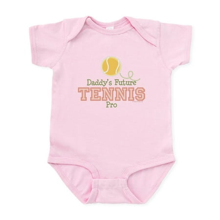 

CafePress - Daddy s Future Tennis Pro Infant Bodysuit - Baby Light Bodysuit Size Newborn - 24 Months