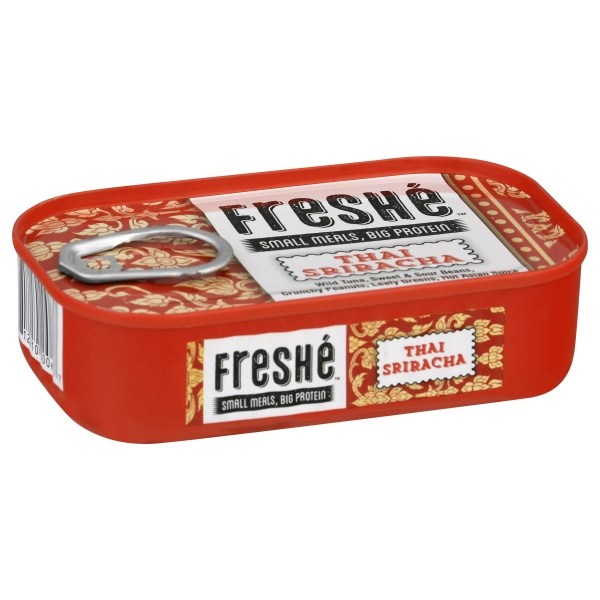 Freshé Gourmet Canned Tuna - (Thai Sriracha 10 pack of 4.25 oz. tin) Premium Sustainably Caught Canned Tuna that Makes a Perfect High Protein Backpacking Food.