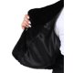 thumbnail image 5 of CHAQUETA PARA MUJERES TALLA PLUS FAB CURVES, CORTA DE INVIERNO, CON SOLAPA, MANGA LARGA, DE PIEL SINTÉTICA Y ESPESA, TALLA 1X, NEGRO, 5 of 6