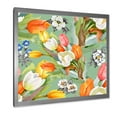 thumbnail image 2 of Designart 'Blooming Orange and White Tulips II' Traditional Framed Art Print, 2 of 4