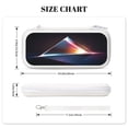 thumbnail image 4 of Light Through Triangular Prism, Carrying Case For Nintendo Switch & OLED Version, Eva Pouch Case for Console & Accessories with 10 Game Card Slot & Wristband, White, 4 of 6