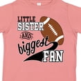 thumbnail image 4 of Inktastic Little Sister and Biggest Fan Football Player Girls Toddler T-Shirt, 4 of 5