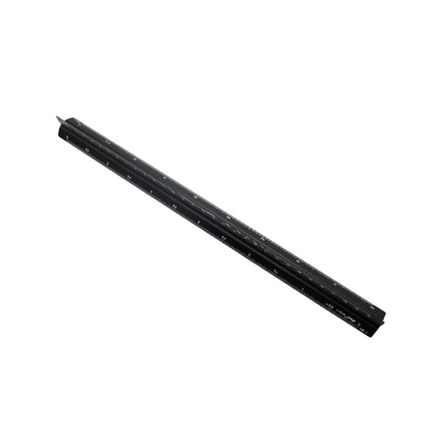 Aluminium Alloy Architects Scales Ruler Professional Scaled 30cm Replacement Measuring Drawing Plotting Engineer Rulers Large Scale Black
