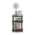 thumbnail image 4 of Furinno Turn-N-Tube Toolless Assembly Side Table, White 3-Tier End Table, Night Stand, Bedside Table for Living Room, Bedroom, Home Office, Plain White/White, 4 of 5
