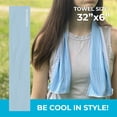 thumbnail image 2 of Toalla de refrigeración ShakeItCool Original Blue Wave, 2 of 7