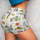 thumbnail image 4 of Balery New York Pantalones cortos de entrenamiento estampados para mujer, sin costuras, ajustados, para gimnasio, yoga, correr, deportes, ejercicio activo, fitness.-X-Large, 4 of 8