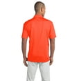 thumbnail image 3 of Port Authority TLK540 Mens Silk Touch Performance Polo T-Shirt, Neon Orange - Extra Large Tall, 3 of 3