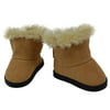 "18"" Doll Shoes Clothing Accessory for 18"" Dolls, High Quality Sherpa Style Boot & Shoe Box"