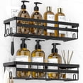 thumbnail image 1 of WOWBOX Paquete de 2 carritos de ducha – Estante de ducha adhesivo para colgar – Organizadores y almacenamiento de baño, estantes de ducha de acero inoxidable sin perforación para decoración del hogar,, 1 of 5