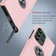 thumbnail image 5 of Hidden Series Galaxy S23 Ultra Case 5G,[No Fall-Off Kickstand] 360°Metal Ring, 15Ft Military Grade Shockproof Protective Phone Case Designed for Samsung Galaxy S23 Ultra, Pink, 5 of 15