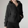 thumbnail image 4 of PFRNLF Half Zip Fuzzy Sweatshirts for Women Oversized Sherpa Polar Long Sleeve Fleece Hoodies with Pockets, 4 of 8