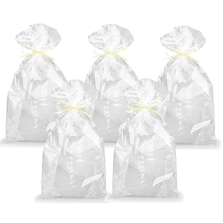 10pack Clear Cello/cellophane Bags Gift Basket Packaging Bags Cello Bags  20x20 Clear