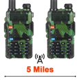 thumbnail image 4 of Walkie Talkie shaofei UV5R 5 W radio bidireccional banda dual para aficionados radio FM VHF UHF transceptor portátil para exteriores color verde, 4 of 5