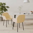 thumbnail image 1 of vidaXL Dining Chairs 2 pcs Cream Velvet, 1 of 5