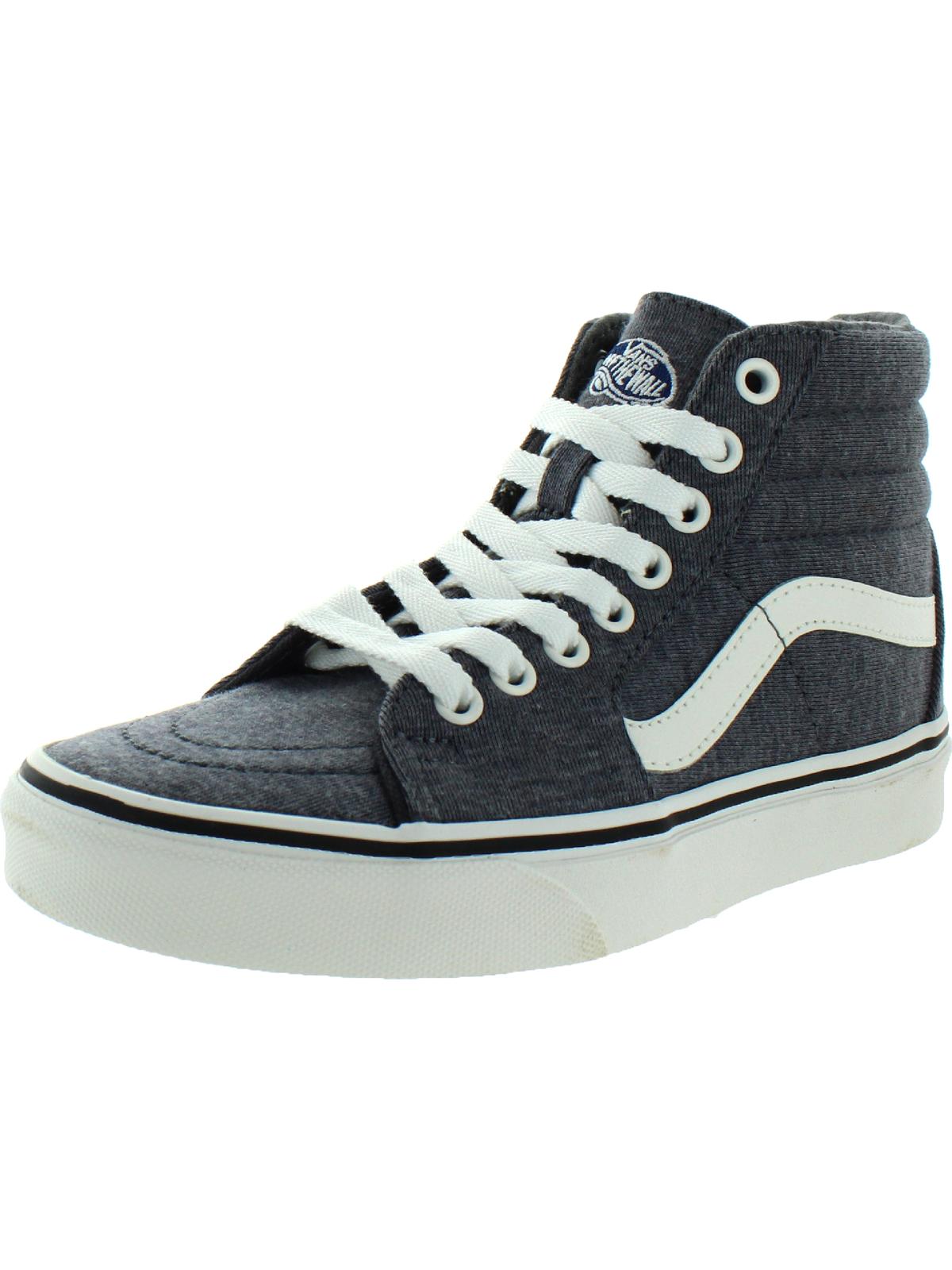 womens vans light grey sk8-hi mountain edition knit trainers