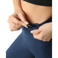thumbnail image 5 of UUE 24" Inseam Blue leggings with inner pockets for women, leggings for women Tummy control and High waisted, 5 of 5
