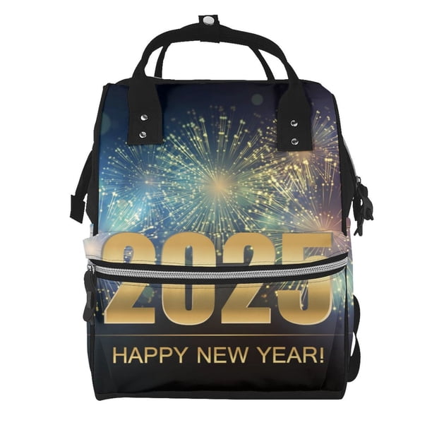 Easygdp 2025 New Year 5 para Bolsa de Bebé de Gran Capacidad con Múltiples Bolsillos, Bolsa de Pañales para Padres, Bolsa de Viaje Organizada y Elegante