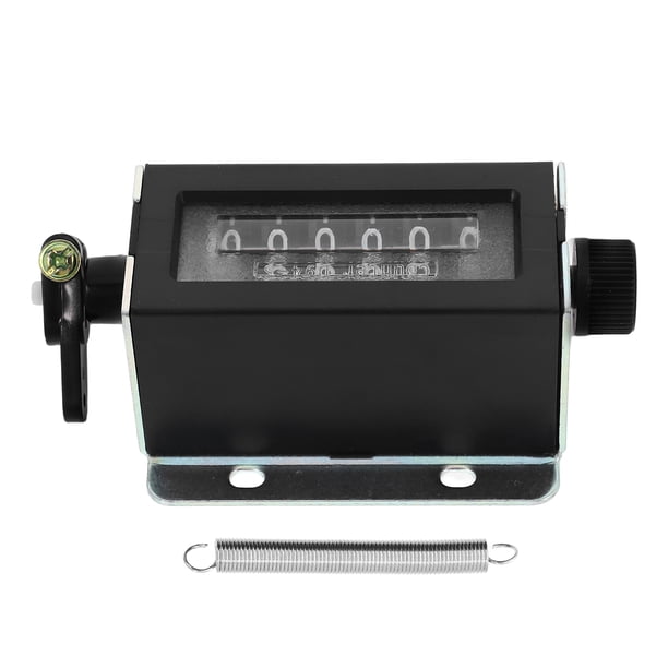 Contador mecánico manual con clicker para uso industrial, contador manual para un conteo preciso, ideal para máquinas perforadoras y conteo de personas