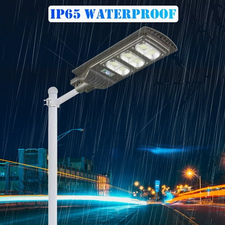 

Solar Street Light Outdoor Lamp 3030 LED 7500K Parking Lot Lights LED Solar Light Motion Sensor with Remote Control Waterproof for Garden Patio Street Basketball Court