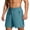 Blue, variant on Men's Gym Training Shorts Solid Elastic Waist Drawstring Zipper Pockets Quick Dry Breathable 5 Inch Workout Fitness Sports Shorts Gray L