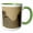 Green/White, variant on 3drose, Planet Mars Rocky Surface Space Theme Science, 11oz Two-tone Black Mug