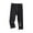 Black, variant on Taqqpue Toddler Baby Summer Pants Girl High Waisted Capri Leggings 3/4 Pants Casual Solid Color Under Dress Dance Pants for Kids 1-6Y