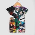 thumbnail image 3 of My Hero Academia Baby Romper Short Sleeve Bodysuits Soft Rompers Summer Clothes One-Piece Jumpsuits Outfits 0-3M, 3 of 7