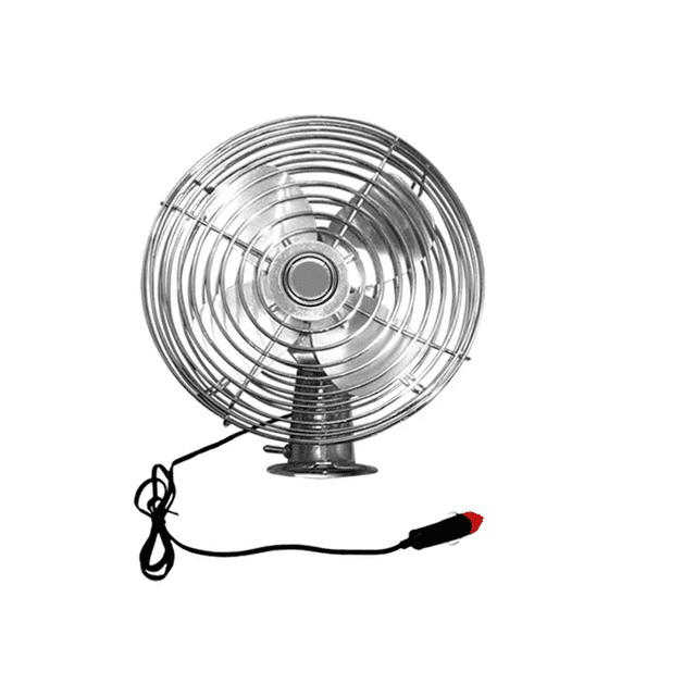 Ventilador Automotriz 8 Pulgadas Conexion Para Encendedor Xtellar plateado