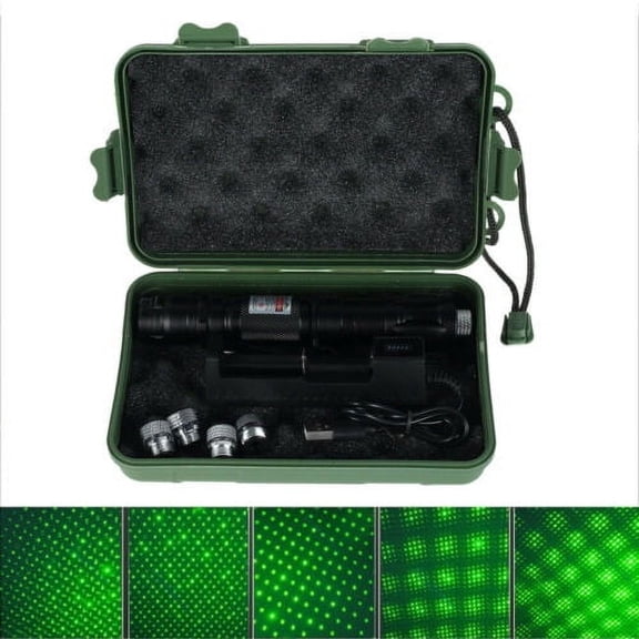 50Miles Green Laser Pointer Pen Rechargable Visible Beam Torches Flashlight