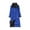 Blue, variant on Clearance LYXSSBYX Jackets for Women Clearance Women's and Winter Solid Color Long Sleeve Double Breasted Lapel False Pocket Coat