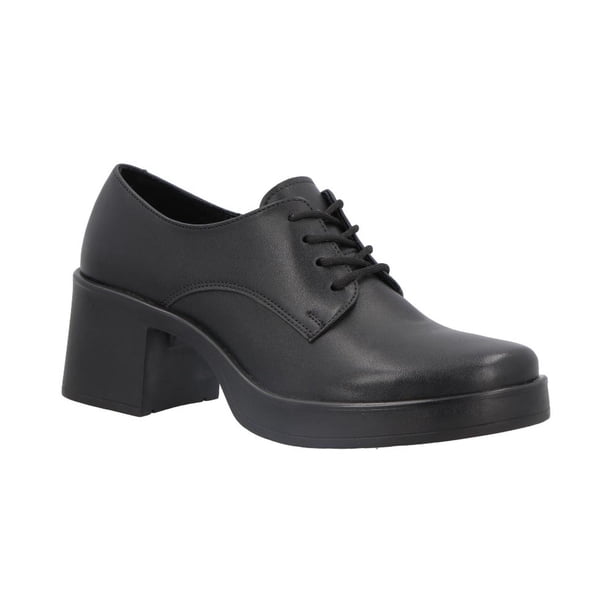 Zapato Mujer GREEN LOVE Sintetico Ajustable Vestir Casual Plataforma Alta Negro 25