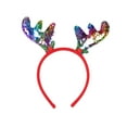 thumbnail image 1 of Agiferg Hot Christmas Headband Santa Party Decor Double Hair Band Clasp Head Hoop, 1 of 1