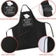 thumbnail image 3 of Funny BBQ Black Chef Aprons for Men, Mr Goodlookin' is Cookin', Adjustable Kitchen Cooking Aprons with Pocket Waterproof Oil Proof Father’s Day/Birthday, 3 of 7