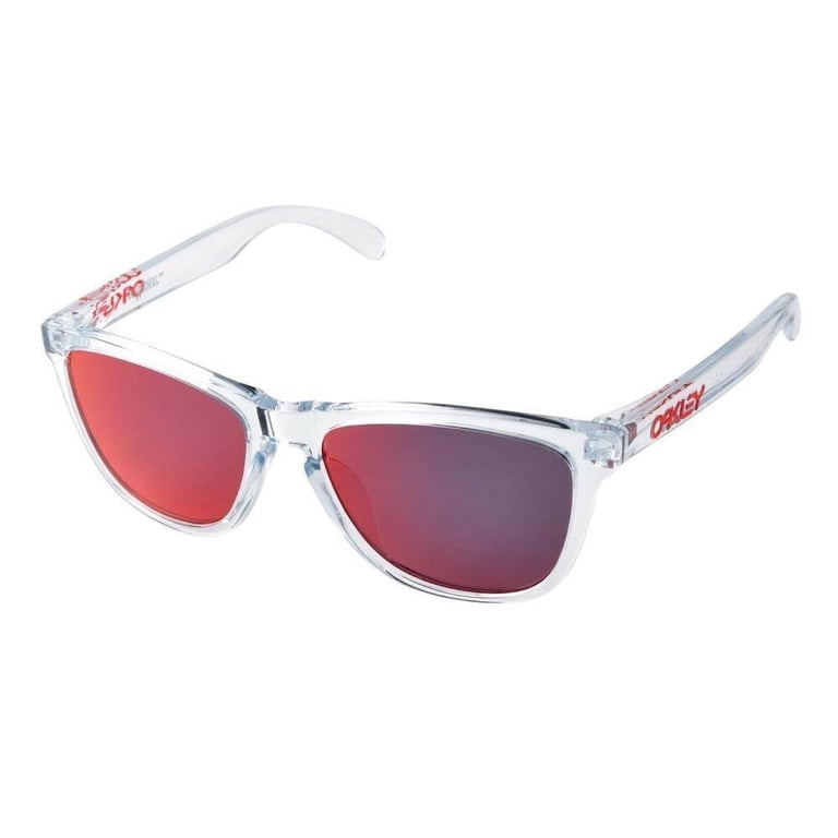 最終値下げOAKLEYフロッグスキン CRYSTAL CLEAR oo9245 Oakley OO9245-40 Frogskins Crystal Polished Clear Wayfarer Torch