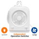 thumbnail image 5 of Ventilador Dream Lighting Blanco de 12 Vot con Luz de Lectura LED de 2 Velocidades para Caravana y C, 5 of 7